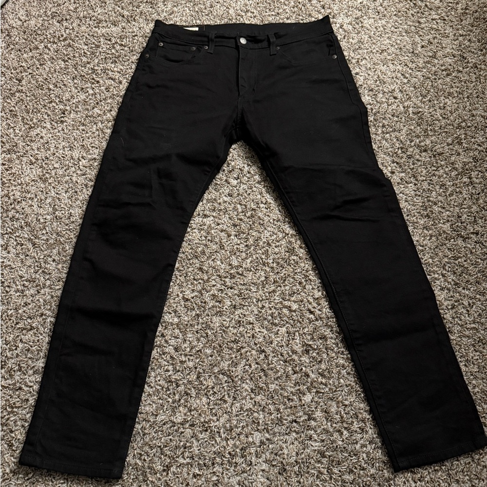 Men's Black Jeans slim taper